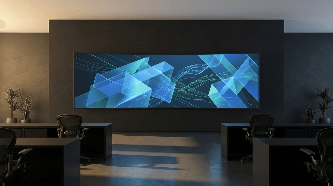 Cybersecurity and AI technology visualization