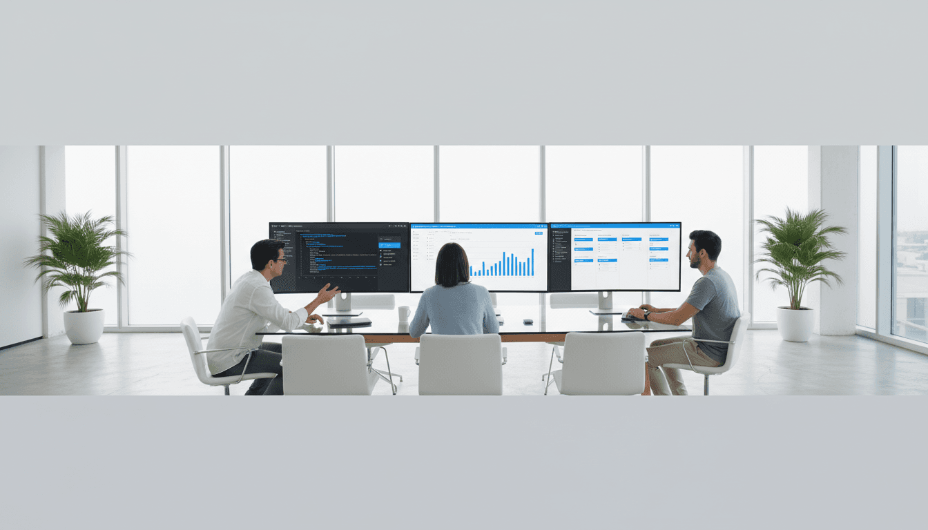 Techtrix team working on IT solutions